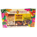 Island Princess 12-pack snack box with Mini Meles, Choco Mochi, and Pineapple Gummi Bears
