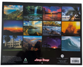 Back cover of the 2026 Long’s Drugs Hawaiian calendar showing a grid of 12 stunning landscape photos from across the Hawaiian Islands, including beaches, waterfalls, mountains, and local landmarks.