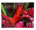 2026 Flowers of Hawaiʻi calendar cover featuring a vivid arrangement of tropical blooms including red ginger, torch ginger, and heliconia in brilliant color.