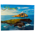 Hawaii 2027 calendar with an island scene on a blue background