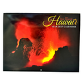 Calendar cover with volcanic eruption and 'The Big Island Hawaii Year 2027 Calendar' text.