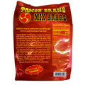Red package of Tomoe Brand Mix Arare with text and nutrition facts on a white background