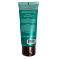 Green tube of skincare product with text on a white background