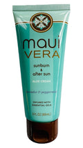 Maui Vera aloe cream tube on a white background