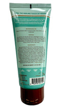 Aqua tube of skincare product with text on a white background