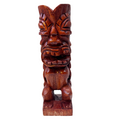 Tikis de madera de 20 cm tallados a mano: decoración polinesia única de Hawaiian Store