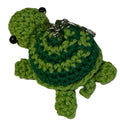 Handmade Crochet Turtle Keychain – Honu Sea Turtle Bag Charm, 3” – Pink or Green