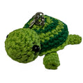 Handmade Crochet Turtle Keychain – Honu Sea Turtle Bag Charm, 3” – Pink or Green