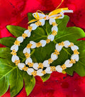 Bubble Shell Lei with Yellow Mongo Shells