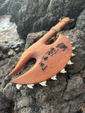 Hawaiian Store Handcarved Wood Polynesian Koʻi Pāhoa  Decorative Replica