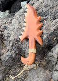 Hawaiian Store Handcarved Wood Polynesian Short Pahoa Spear Knife Decorative Replica