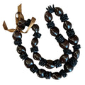 da Hawaiian Store Collar Lei de Nueces de Kukui y Concha de Mongo con Disco de Madera