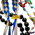 Graduation Lei Set 2026 Kukui Ribbon Candy 3 Piece Adjustable
