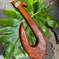 da Hawaiian Store Large Handcarved Wooden Makau Fish Hook