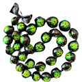 Graduation Kukui Nut Lei – Multi Color Flower Lei | Adjustable Ribbon Tie