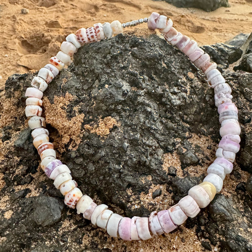 Hawaiian Store Handmade Large Cone Shell Choker Necklace – Genuine Puka Shell Jewelry, 18" or 20"