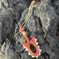 Hawaiian Store Hand-Carved Mini Replica Lei o Mano, Pahoa or Makau (Fish Hook) Shark Tooth Polynesian Ornament 4"