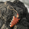 Hawaiian Store Hand-Carved Mini Replica Lei o Mano, Pahoa or Makau (Fish Hook) Shark Tooth Polynesian Ornament 4"