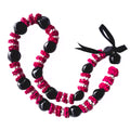 da Hawaiian Store Collar Lei de Nueces de Kukui y Concha de Mongo con Disco de Madera