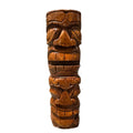 Wood tiki with two faces