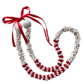 Graduation Lei 2026 – Mongo Shell Lei with Kukui Nuts (Adjustable, Custom Colors)