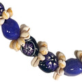 da Hawaiian Store Genuine Cowrie Shell and Kukui with Honu and Flower Lei (Choose Color)