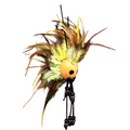 Makini Mask with yellow feathers
