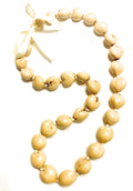Hawaiian Store Kukui Nut Lei Necklace (Choose Color)