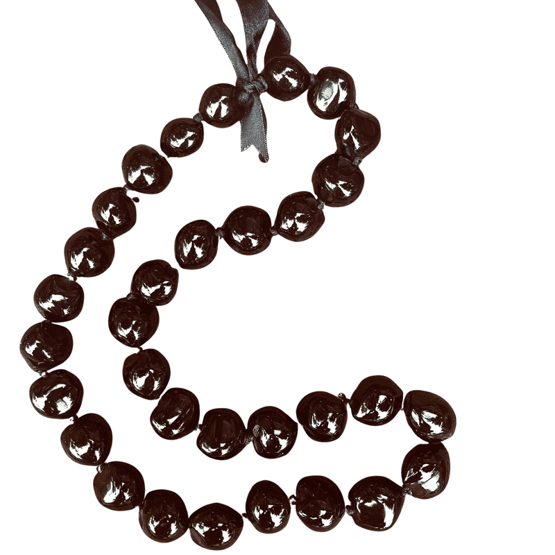 Hawaiian Store Kukui Nut Lei Necklace (Choose Color)