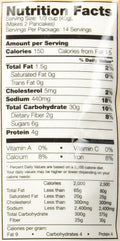 Taro Pancake Mix 20 oz bag nutrition info