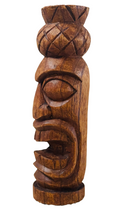 Tikis de madera de 30 cm tallados a mano: decoración polinesia única de Hawaiian Store