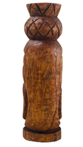 Tikis de madera de 30 cm tallados a mano: decoración polinesia única de Hawaiian Store