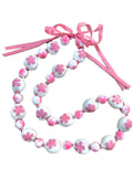 Graduation Kukui Nut Lei – Multi Color Flower Lei | Adjustable Ribbon Tie