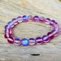 Magical Maui Mermaid Stretch Bracelet – 8mm Glowing Glass Beads