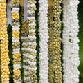Mongo Shell Lei in yellow, white, green, green and white and yellow and white