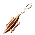 Hawaiian Store Wood Outrigger Canoe Key Chain
