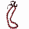 Graduation Kukui Nut Lei – Multi Color Flower Lei | Adjustable Ribbon Tie