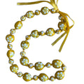 Graduation Kukui Nut Lei – Multi Color Flower Lei | Adjustable Ribbon Tie