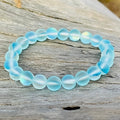 Magical Maui Mermaid Stretch Bracelet – 8mm Glowing Glass Beads