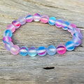 Magical Maui Mermaid Stretch Bracelet – 8mm Glowing Glass Beads